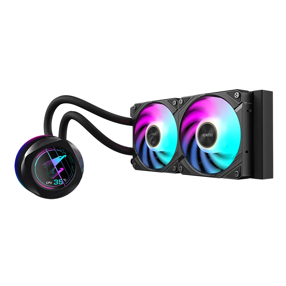 GIGABYTE AORUS WATERFORCE X II 240 240mm cooler; Intel 115x;1200;1700;1851 / AMD TR4; AM5; AM4; sTR5