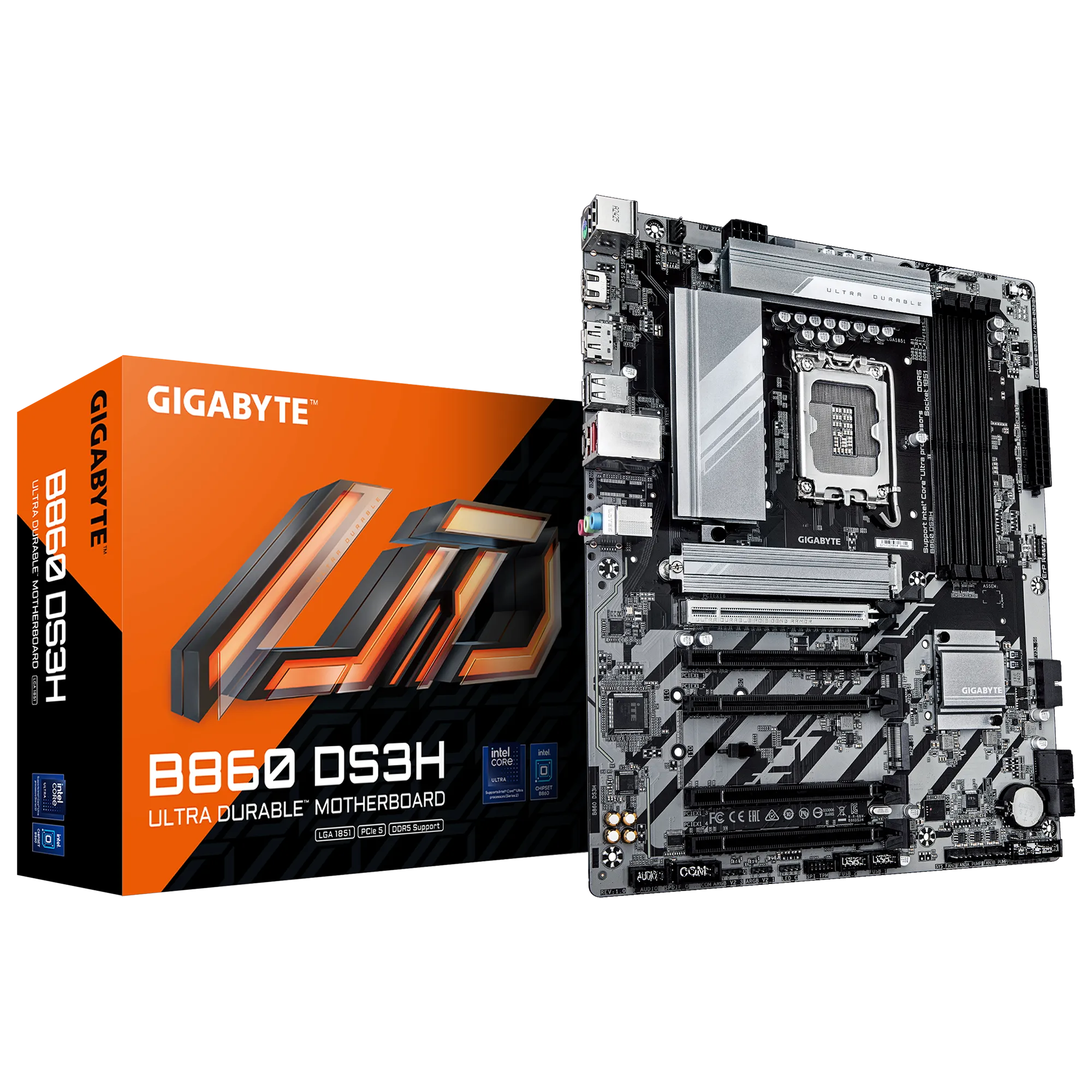 GIGABYTE Intel® B860 Chipset for LGA 1851; 4x DDR5; 2x M2; HDMI/DP ; ATX