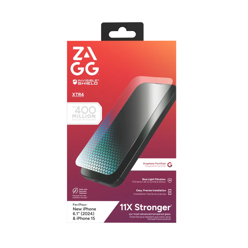 InvisibleShield Glass XTR4  Apple iP16 /15 Screen