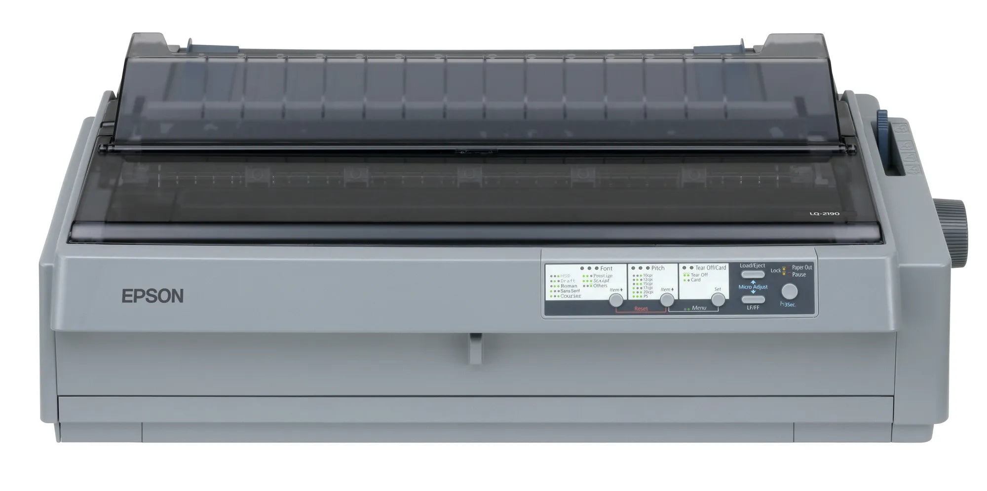 Epson LQ-2190, 576 cps, 360 x 180 DPI, 432 cps, 144 cps, 10,12 cpi, 6 copies