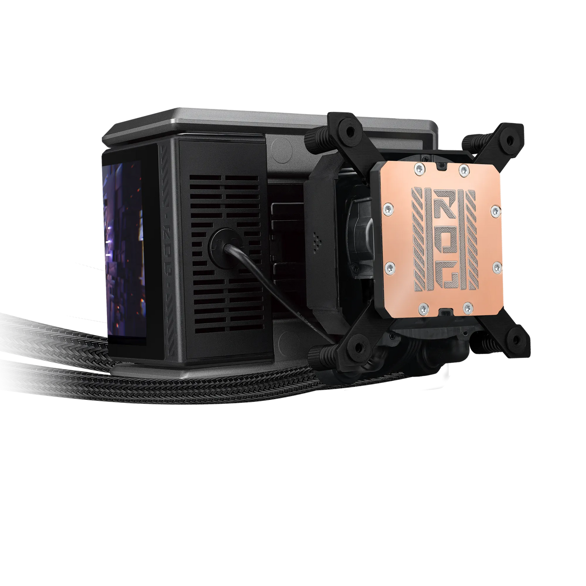 ASUS Cooler Water block dimention: 133X105X123 mm. Radiator Dimension:394x140x32mm. Intel: LGA 1700; 1851. AMD: AM5;AM4
