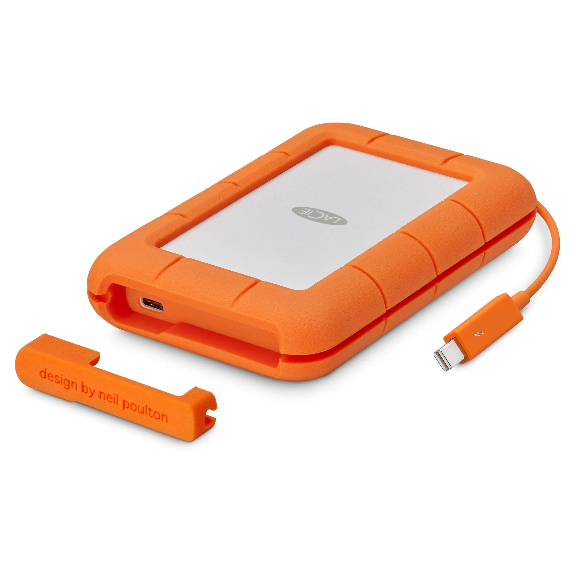 LaCie Rugged USB-C, 5 TB, 3.2 Gen 1 (3.1 Gen 1), Grey, Yellow