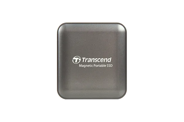 TRANSCEND 1TB ESD420C USB3.2 TYPE C (USB 20Gbps) MAGNETIC PORTABLE SSD MagSafe Compatiable  R/W up to 2000MB/s - Iron Grey