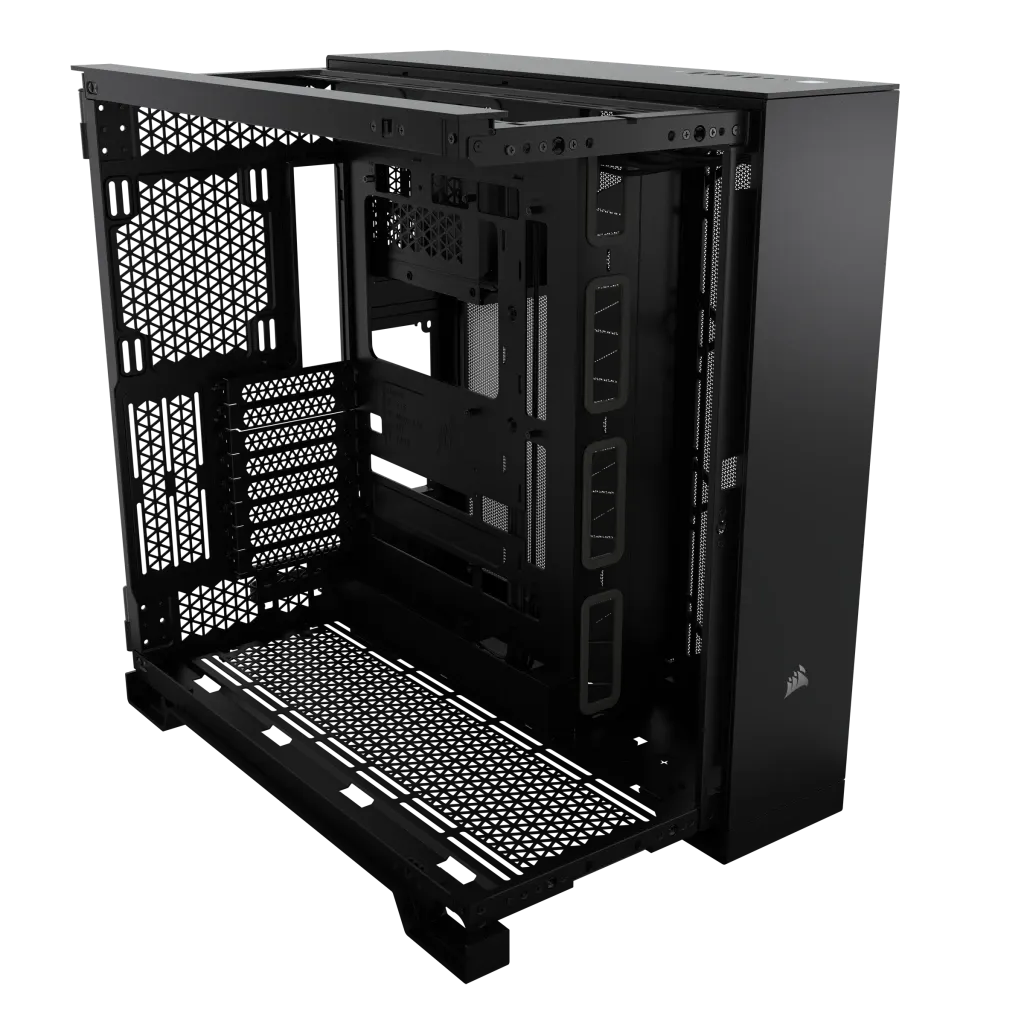 Corsair 6500X, Midi Tower, PC, Black, ATX, 19 cm, 40 cm