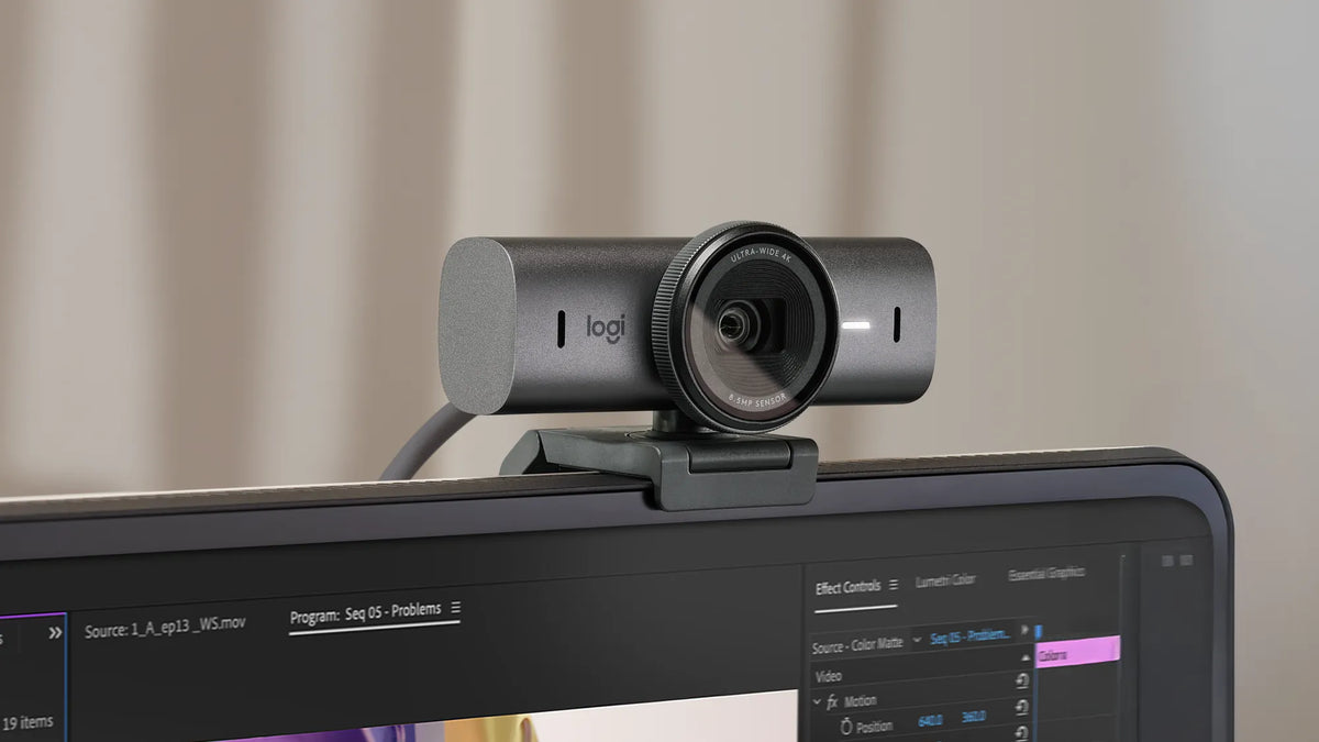 LOGI MX Brio 4K Ultra HD Webcam - Graphite