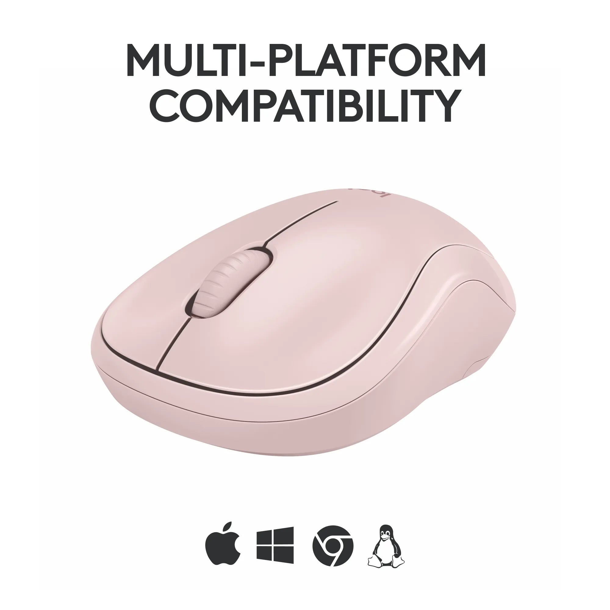 Logitech M240, Ambidextrous, Bluetooth, Pink
