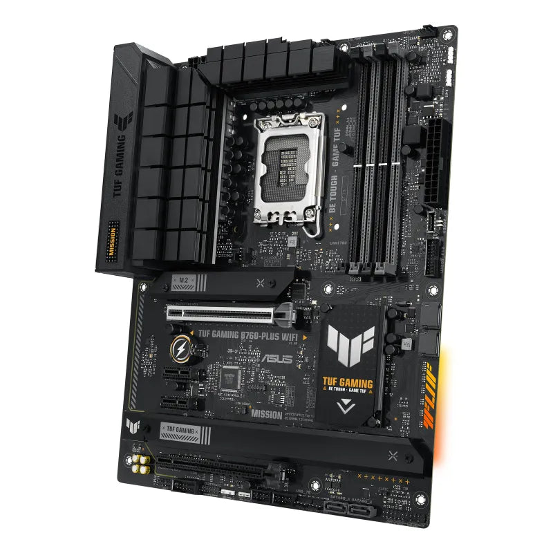 ASUS TUF Gaming B760-Plus WIFI, Intel, LGA 1700, Intel® Celeron®, Intel® Core™ i3, Intel® Core™ i5, Intel® Core™ i7, LGA 1700, DDR5-SDRAM, 128 GB