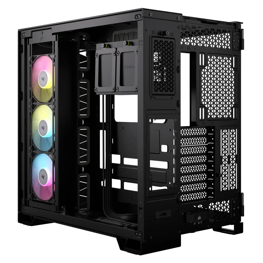 Corsair iCUE LINK 6500X RGB, Midi Tower, PC, Black, ATX, 120,140,240,280,360 mm, 2.5,3.5"