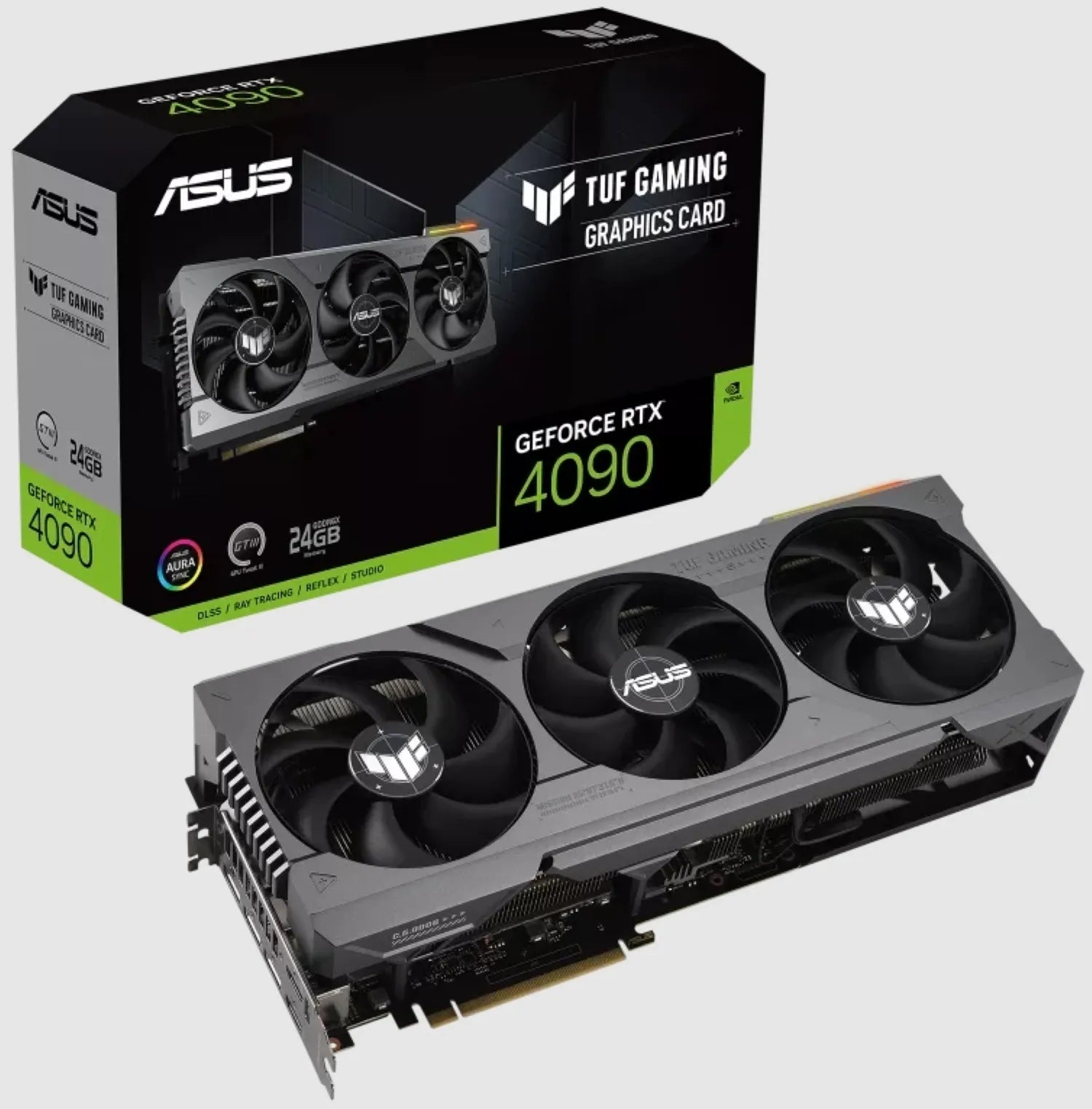 ASUS TUF Gaming TUF-RTX4090-24G-GAMING, GeForce RTX 4090, 24 GB, GDDR6X, 384 bit, 7680 x 4320 pixels, PCI Express 4.0