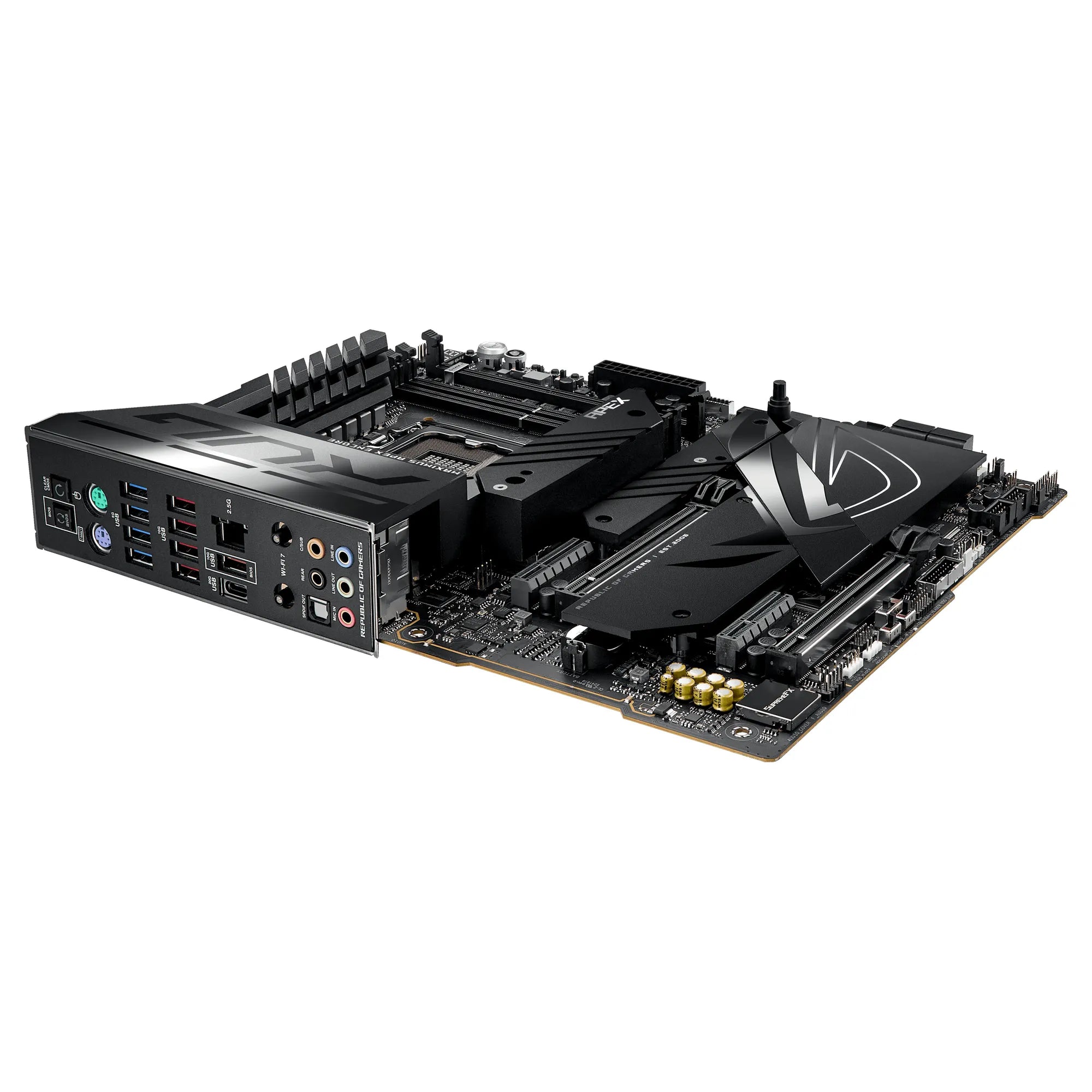 ASUS ROG MAXIMUS Z790 APEX ENCORE, Intel, LGA 1700, Intel® Celeron®, Intel® Core™ i3, Intel® Core™ i5, Intel® Core™ i7, Intel® Core™ i9,..., DDR5-SDRAM, 96 GB, DIMM