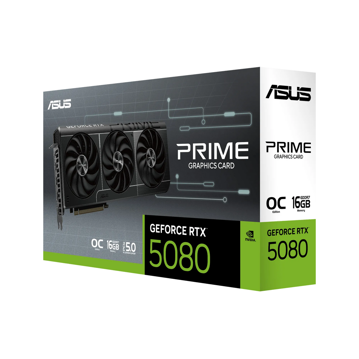 ASUS Graphics Card/NVIDIA/PCIe5.0/16GB GDDR7/OC mode:2685 MHz/Default mode:2655MHz(Boost)/Res:7680x4320/2xHDMI/3xDP/850W.