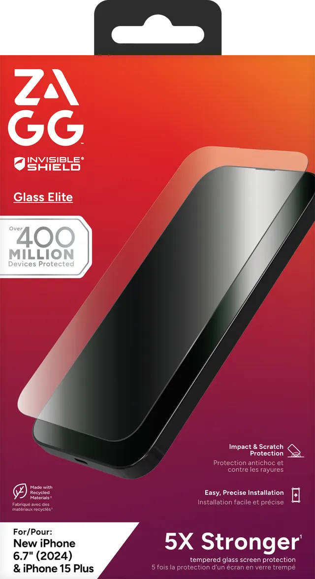 InvisibleShield Glass Elite Apple iP16 Plus/15 Plus Screen