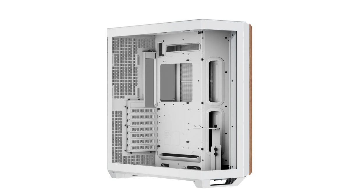 Aerocool APNX V1 premium White and Wood mid-tower ATX case -Supports up to 10 fans -  6x2.5'' or 2x 3.5'' - 360mm radiator -