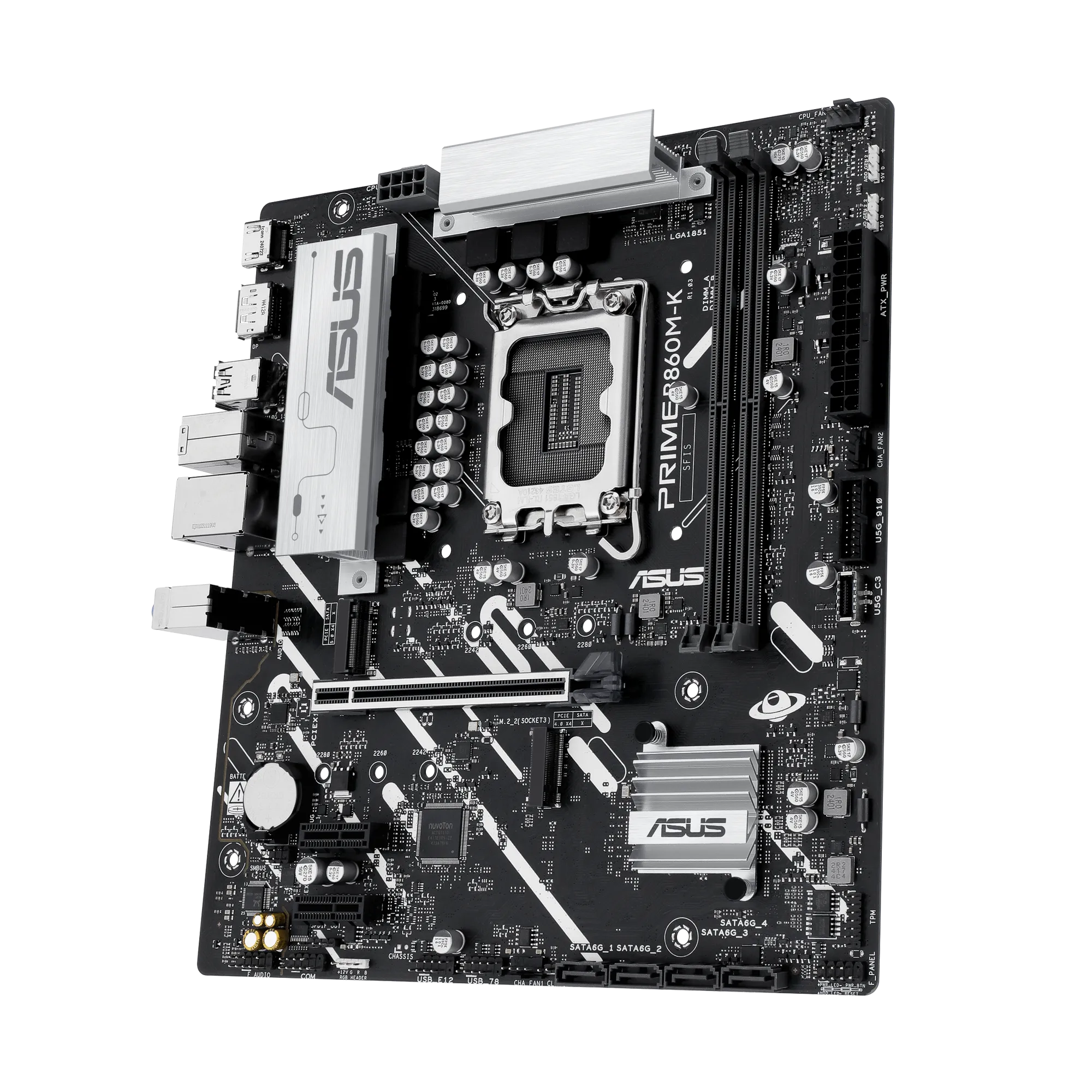 ASUS PRIME B860M-K, Intel, LGA 1851 (Socket V1), Intel Core Ultra (Series 2), LGA 1851, DDR5-SDRAM, 128 GB