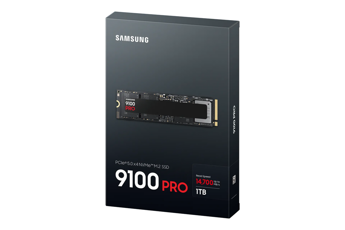 SAMSUNG MZ-VAP1T0BW 9100 PRO 1 TB NVMe SSD - Read Speed up to 14 700 MB/s; Write Speed to up 13 300 MB/s; Random Read up to 1 85