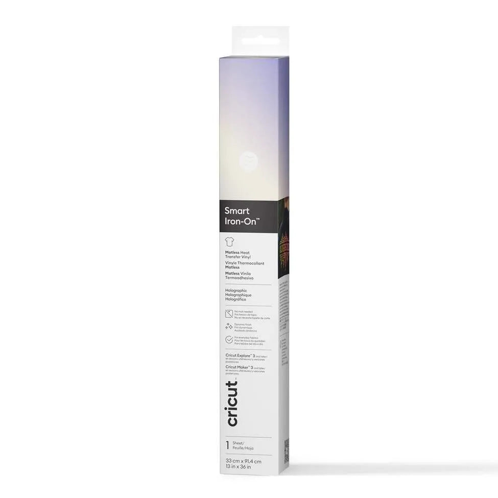 2011658 - Cricut Smart Iron-On 33x91Cm 1 Sheet (Holographic Transblue)
