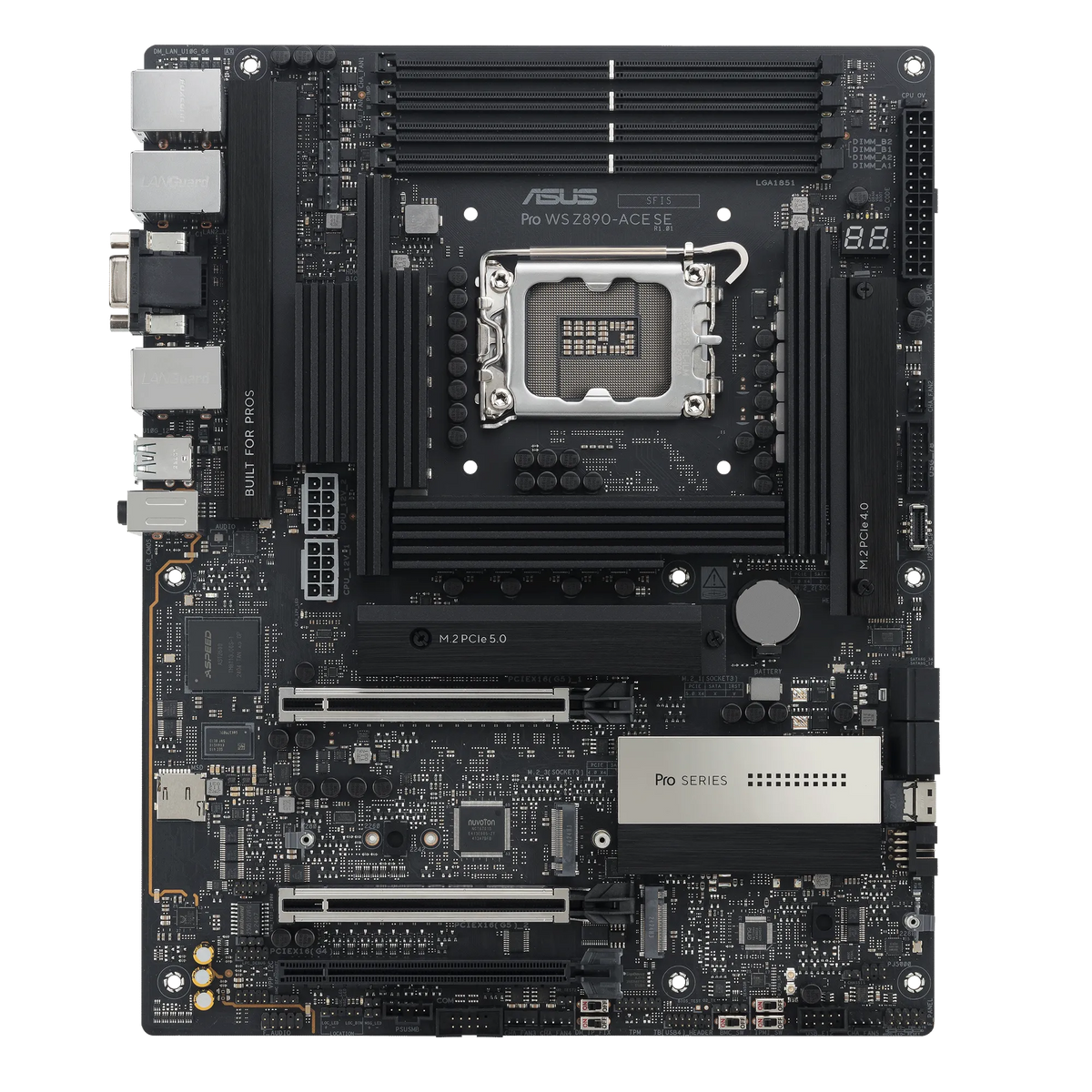 ASUS Motherboard/ATX/LGA1851/4xDIMM/Max.256GB/DDR5/2xPCIe5x16(x16 or x8)/1xPCIe4x16(x4)/4xM.2/8xSATA/1xHDMI/1xType-C/1xVGA/RAID.