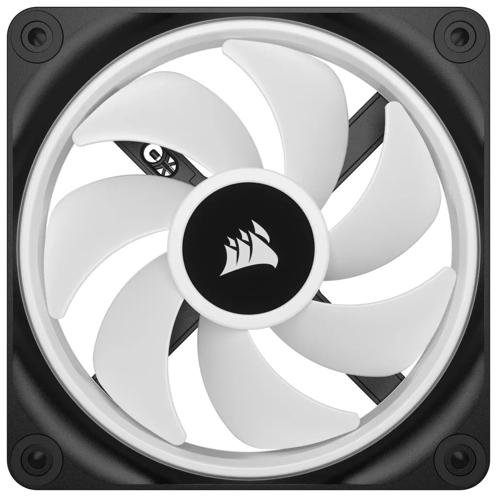 Corsair CO-9051001-WW, Fan, 12 cm, 480 RPM, 2400 RPM, 63.1 cfm, Black, White