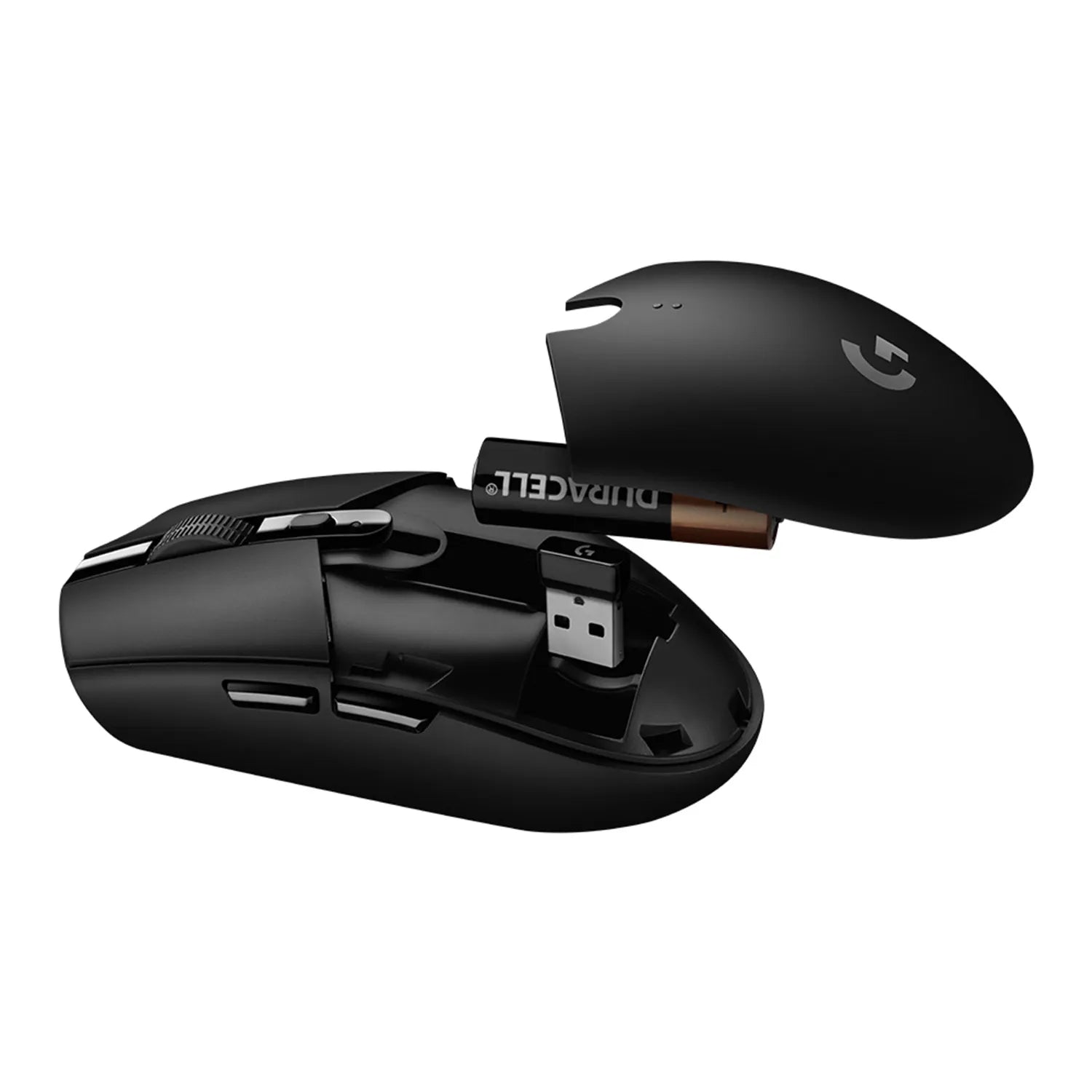Logitech G G305 LIGHTSPEED Wireless Gaming Mouse, Right-hand, Optical, RF Wireless + Bluetooth, 12000 DPI, 1 ms, Black