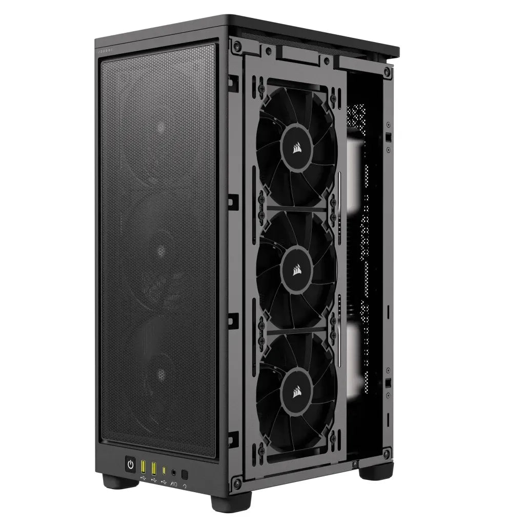 Corsair 2000D AIRFLOW, Small Form Factor (SFF), PC, Black, Mini-ITX, Mesh, 9 cm