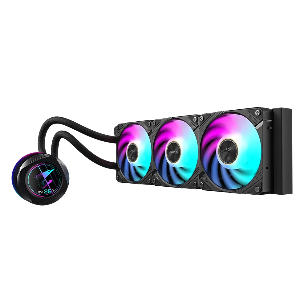 GIGABYTE AORUS WATERFORCE X II 360 360mm cooler; Intel 115x;1200;1700;1851 / AMD TR4; AM5; AM4; sTR5