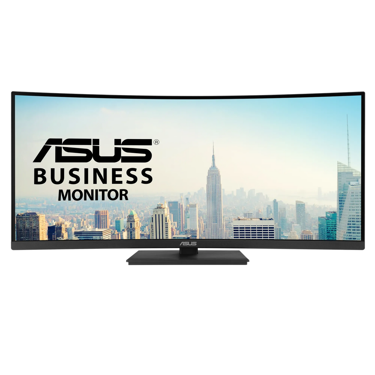 ASUS VA34VCPSR Docking Monitor – 34 inch; WQHD (3440x1440); 1500R Curvature; Frameless; USB-C PD 96W; RJ45; USB hub; Low Blue Li