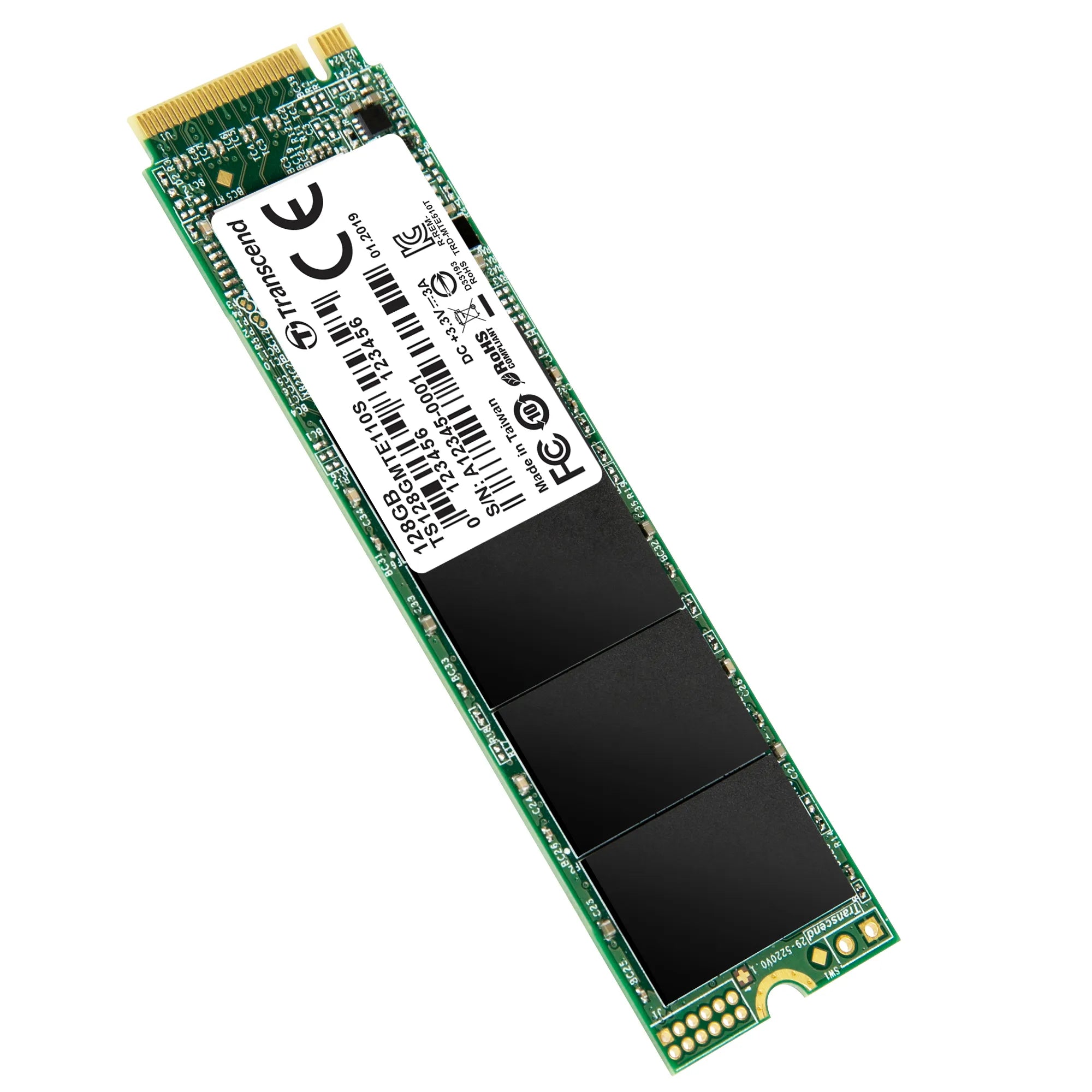 Transcend PCIe SSD 110S 128G, 128 GB, M.2, 1500 MB/s