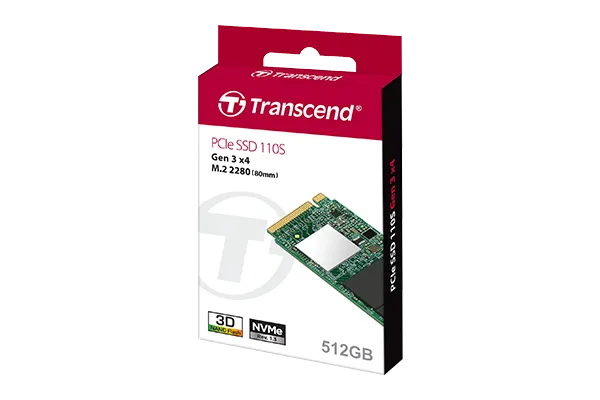 Transcend PCIe SSD 110S 128G, 128 GB, M.2, 1500 MB/s