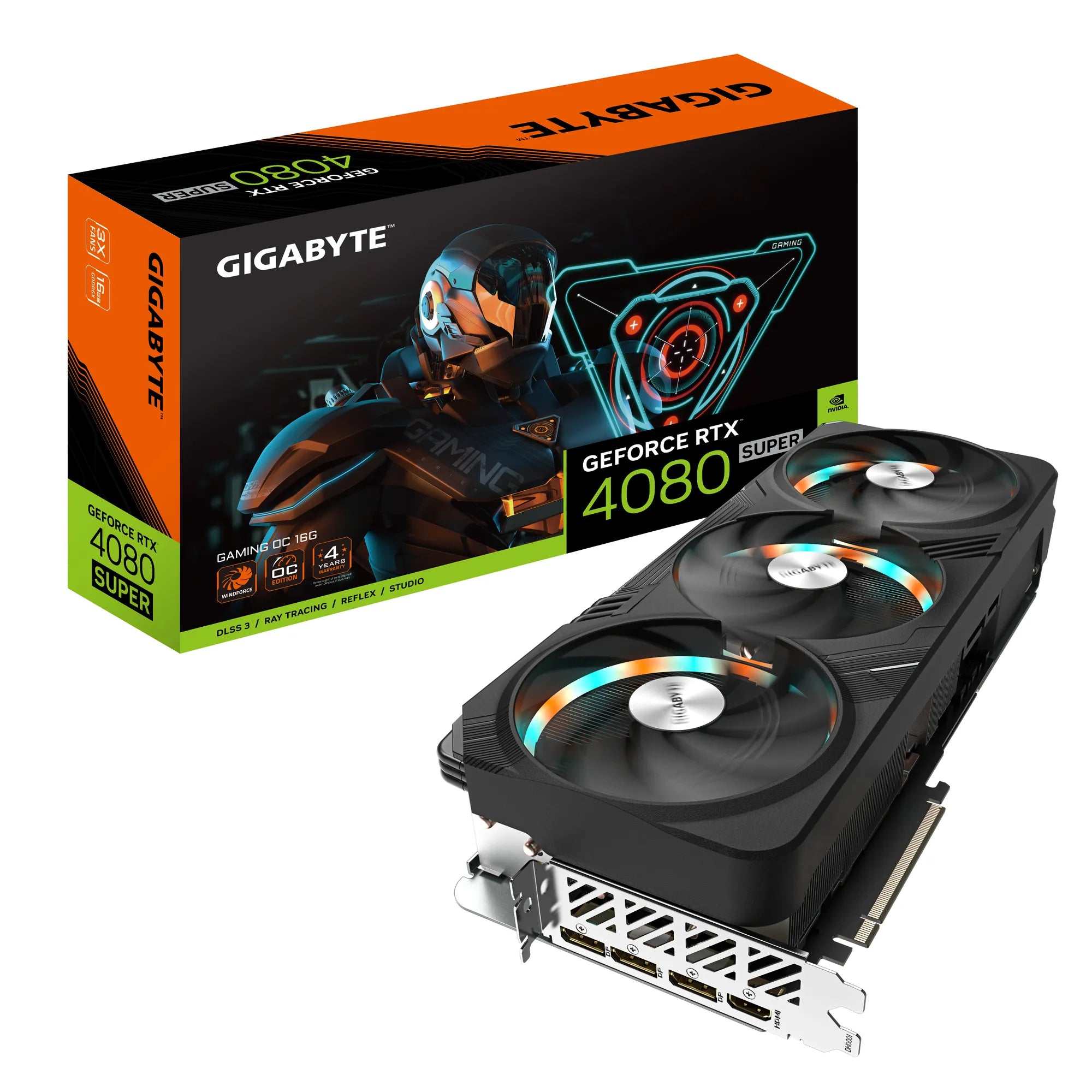 Gigabyte GAMING GeForce RTX 4080 SUPER OC 16G, GeForce RTX 4080 SUPER, 16 GB, GDDR6X, 256 bit, 7680 x 4320 pixels, PCI Express 4.0