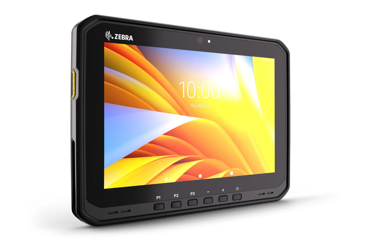 Zebra ET65; Standard Touch Screen; 1 physical SIM and 1 eSIM; 8/128 GB RAM/Flash; Android GMS; Standard Battery; ROW