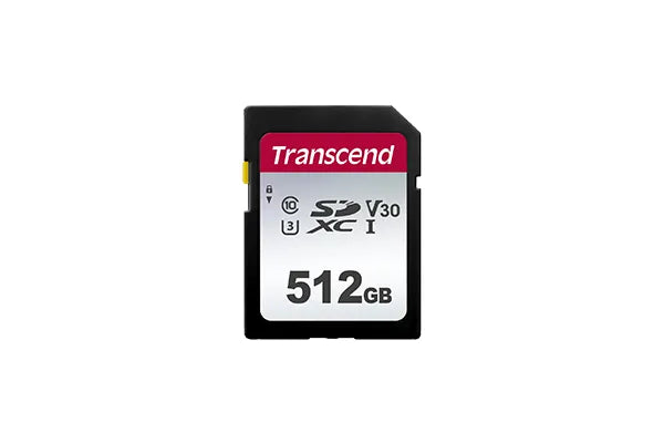 Transcend SDXC 300S 512GB, 512 GB, SDXC, Class 10, NAND, 95 MB/s, 55 MB/s