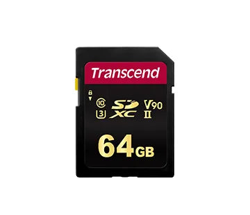 Transcend TS64GSDC700S, 64 GB, SDXC, Class 10, MLC, 285 MB/s, 180 MB/s