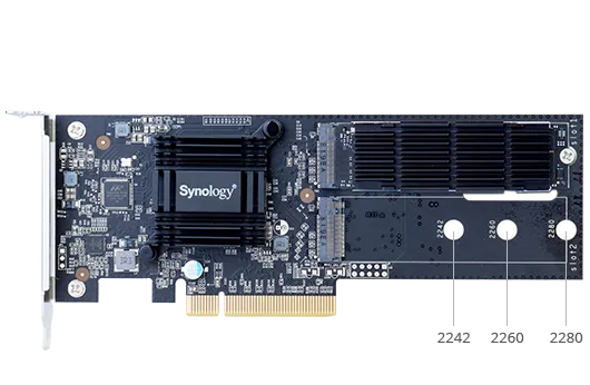 Synology M2D18, PCIe, M.2, PCI 2.0, Black, 0 - 40 °C, -20 - 60 °C