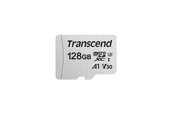 Transcend microSDXC 300S 128GB with adapter, 128 GB, MicroSDXC, Class 10, NAND, 95 MB/s, 45 MB/s