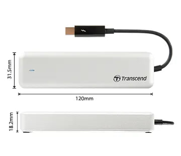 Transcend JetDrive 855 960GB, 960 GB, 1600 MB/s, 10 Gbit/s, Silver