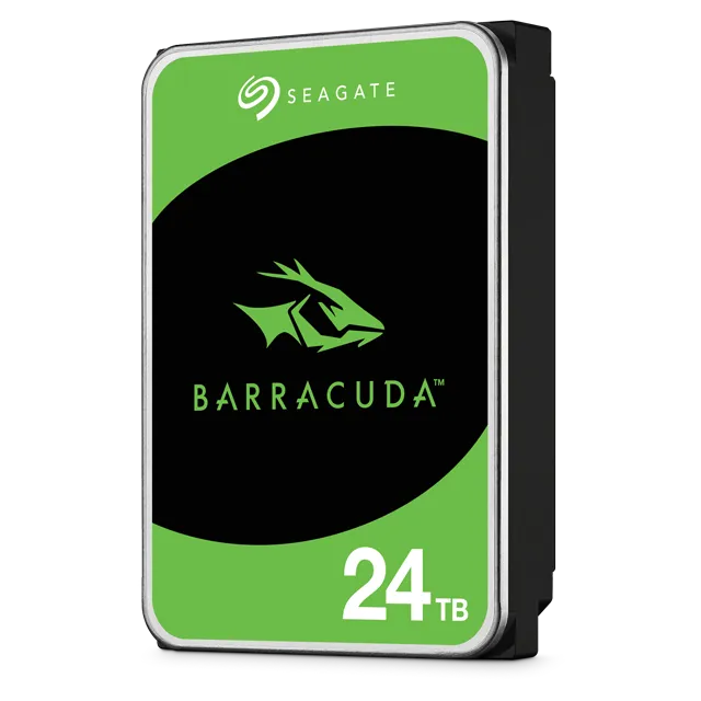 Seagate Barracuda Desktop 24TB HDD, 24 TB, 7200 RPM, 512 MB, 3.5", Serial ATA