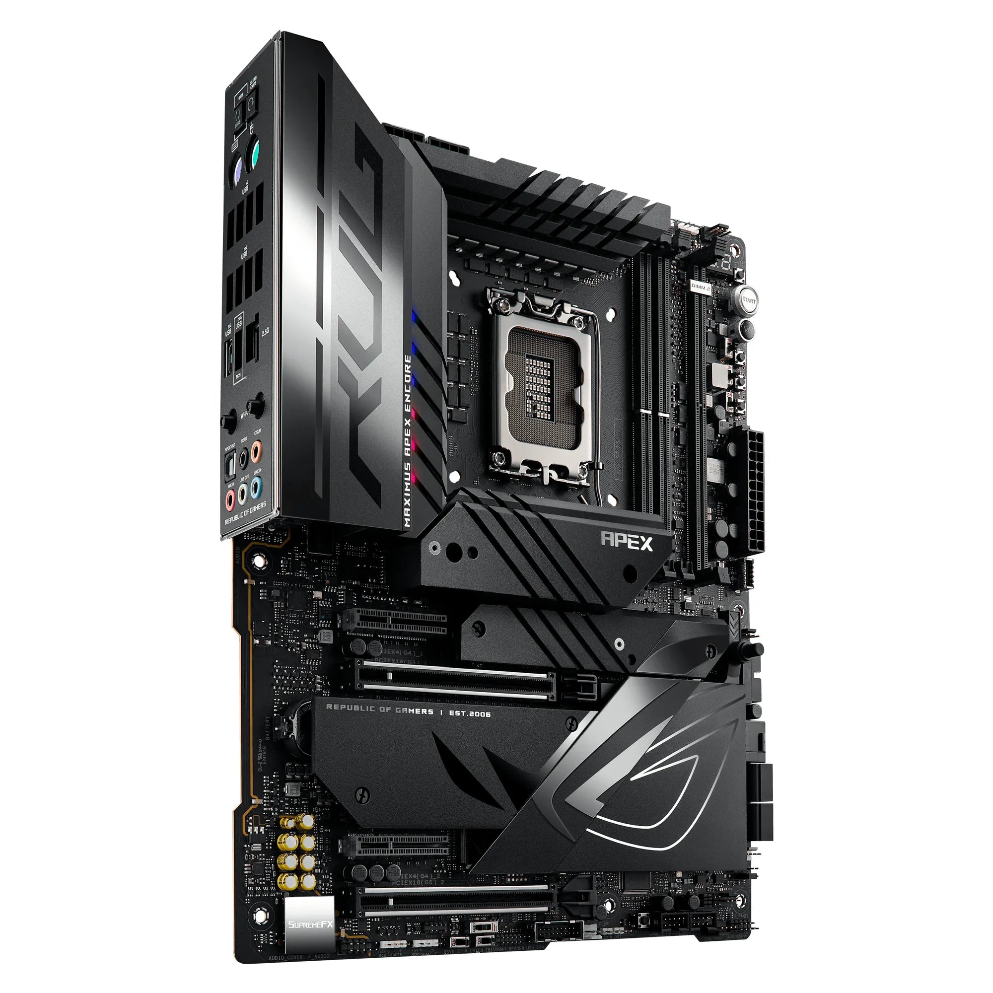 ASUS ROG MAXIMUS Z790 APEX ENCORE, Intel, LGA 1700, Intel® Celeron®, Intel® Core™ i3, Intel® Core™ i5, Intel® Core™ i7, Intel® Core™ i9,..., DDR5-SDRAM, 96 GB, DIMM