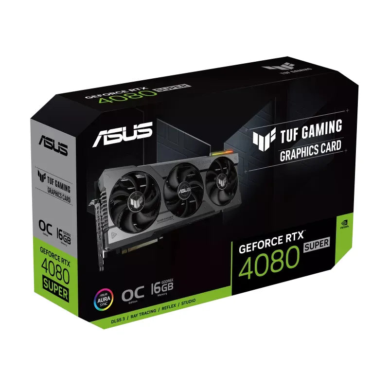 ASUS TUF Gaming TUF-RTX4080S-O16G-GAMING, GeForce RTX 4080 SUPER, 16 GB, GDDR6X, 256 bit, 7680 x 4320 pixels, PCI Express 4.0