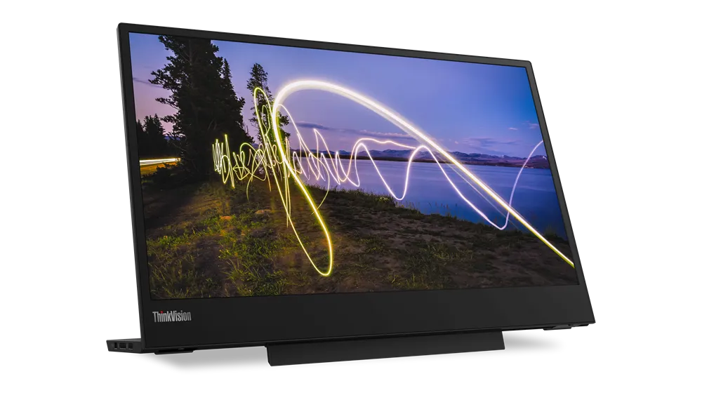 Lenovo ThinkVision M15, 39.6 cm (15.6"), 1920 x 1080 pixels, Full HD, LED, 14 ms, Black