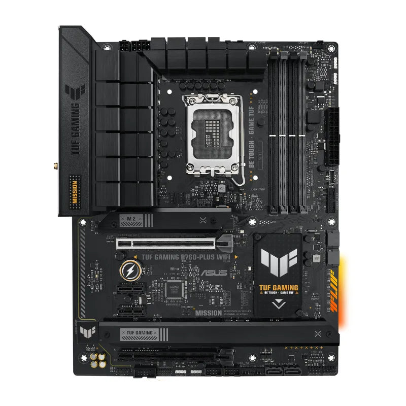 ASUS TUF Gaming B760-Plus WIFI, Intel, LGA 1700, Intel® Celeron®, Intel® Core™ i3, Intel® Core™ i5, Intel® Core™ i7, LGA 1700, DDR5-SDRAM, 128 GB