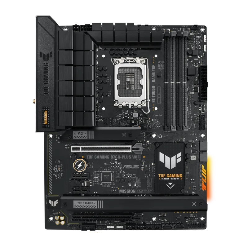 ASUS TUF Gaming B760-Plus WIFI, Intel, LGA 1700, Intel® Celeron®, Intel® Core™ i3, Intel® Core™ i5, Intel® Core™ i7, LGA 1700, DDR5-SDRAM, 128 GB