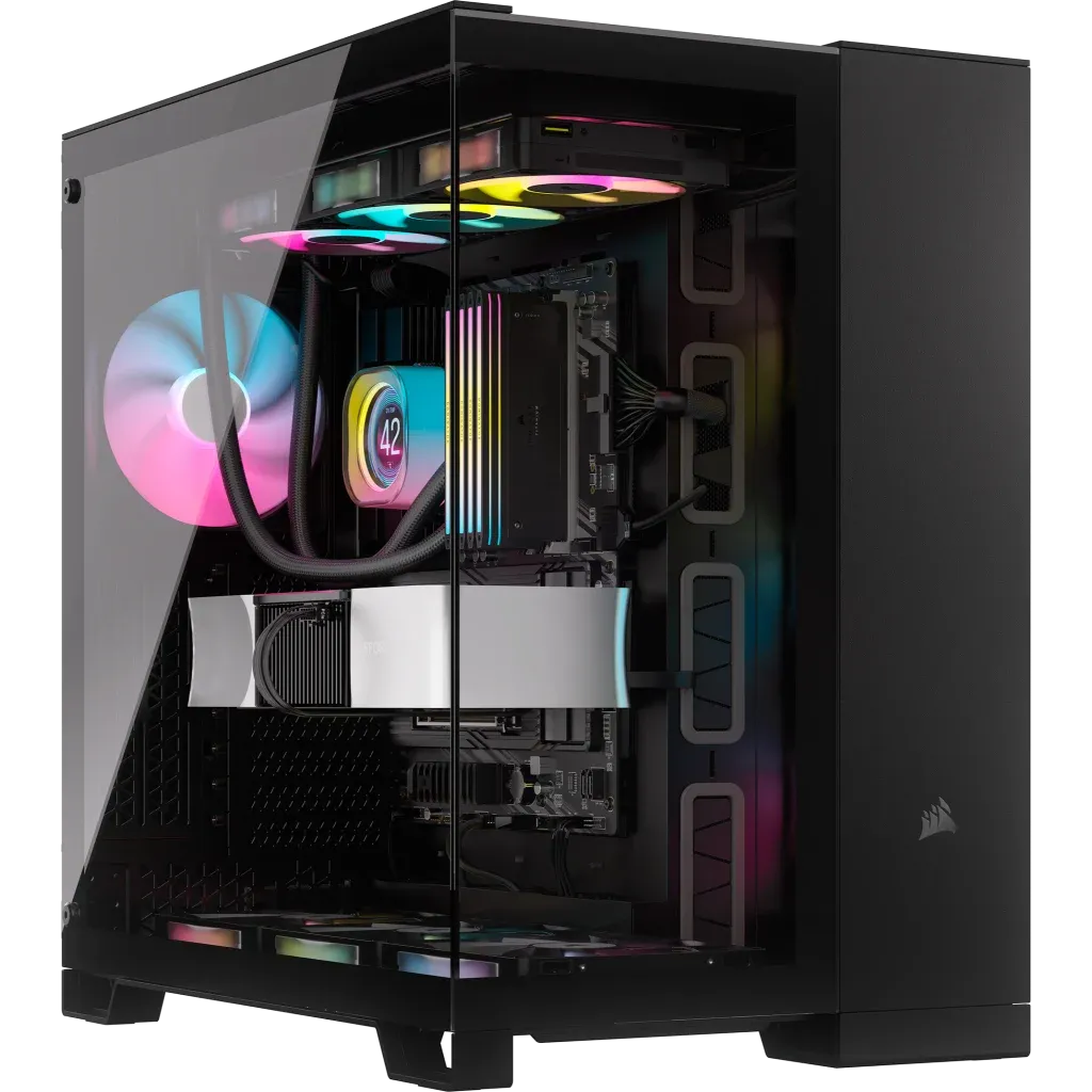 Corsair iCUE LINK 6500X RGB, Midi Tower, PC, Black, ATX, 120,140,240,280,360 mm, 2.5,3.5"