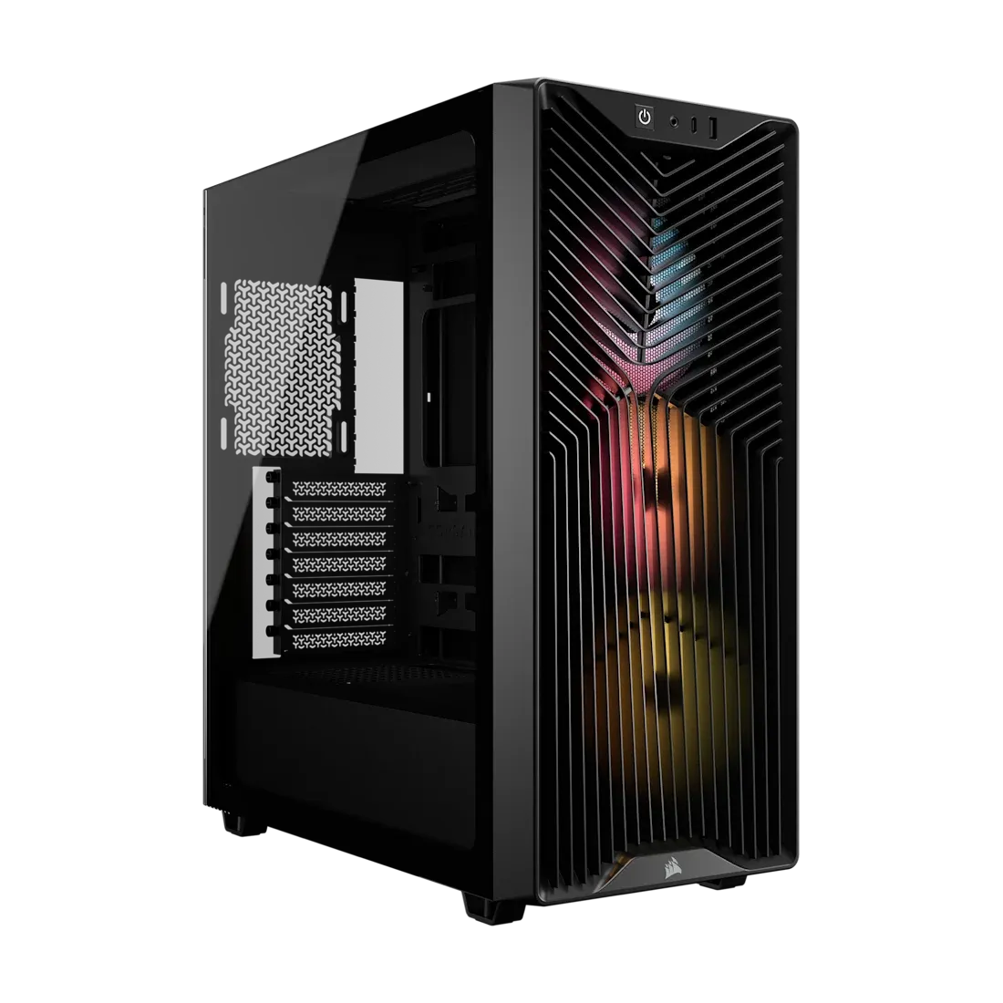 3200D RS ARGB Mid-Tower PC Case; 3x RS120 ARGB fans incl - Black.