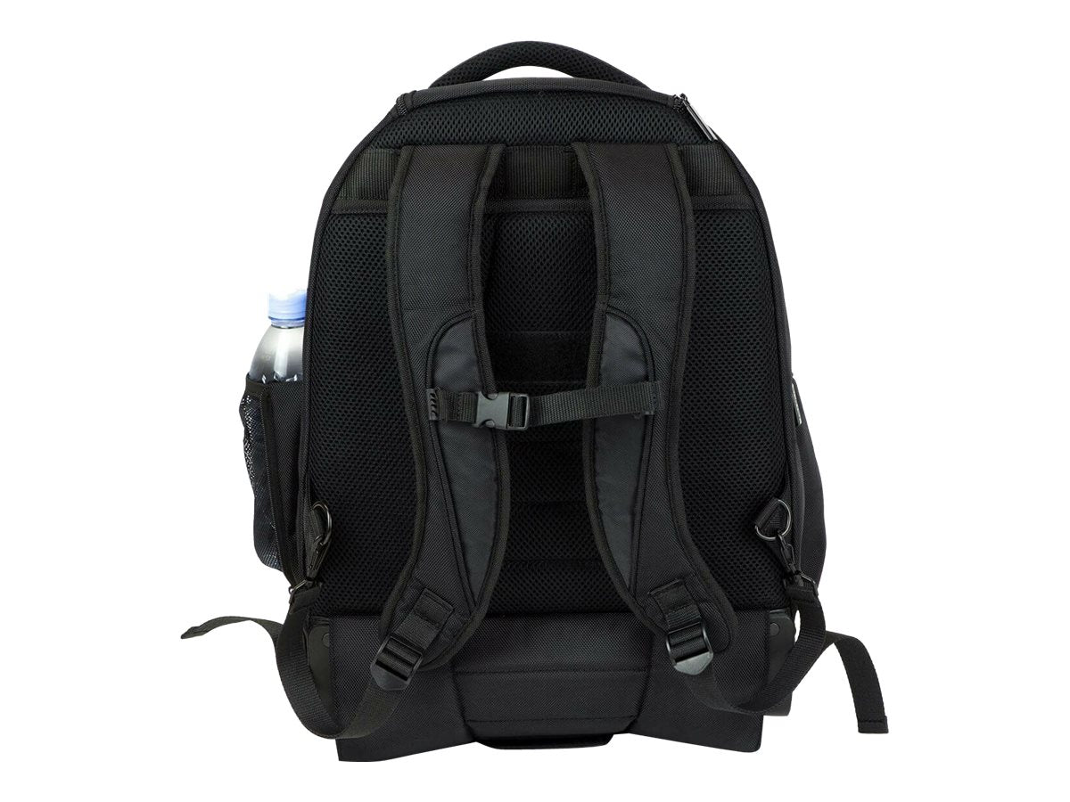 Targus Bag Rolling Notebook Backpack 15.6 Nylon Black & Platinum 2.7 kg Limited Lifetime warranty