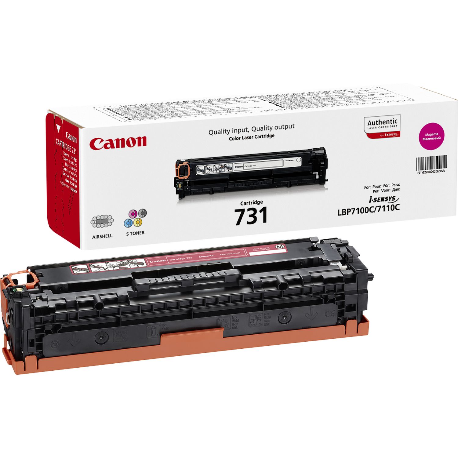 Canon-Toner-CRG 731 M-LBP7100Cn / LBP7110Cw / MF8230Cn / MF8280Cw / MF623Cn / MF628Cw - Yield 1 500