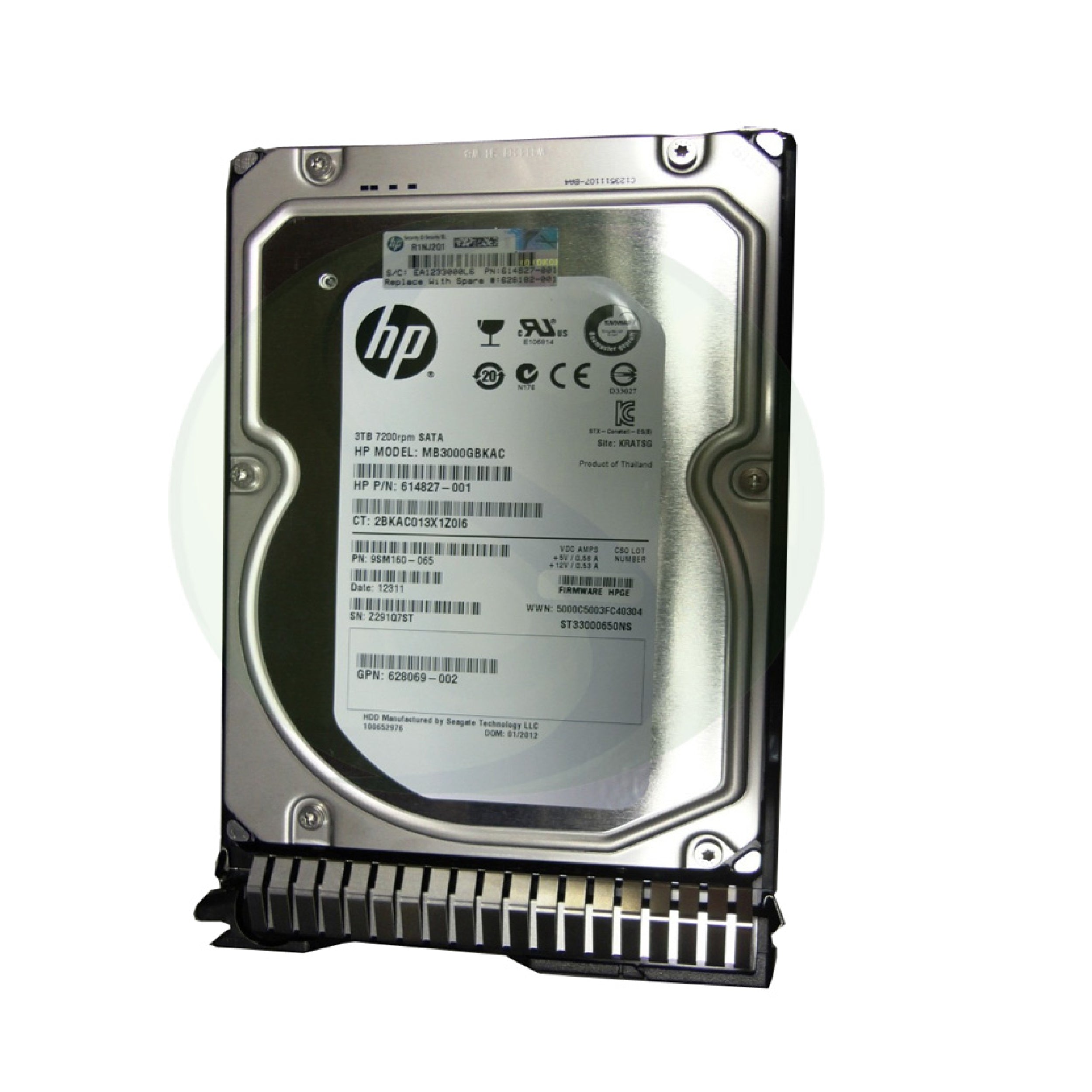 3TB HP 3.5" 7.2K, SAT-6Gb, MDL LFF, SC, HDD