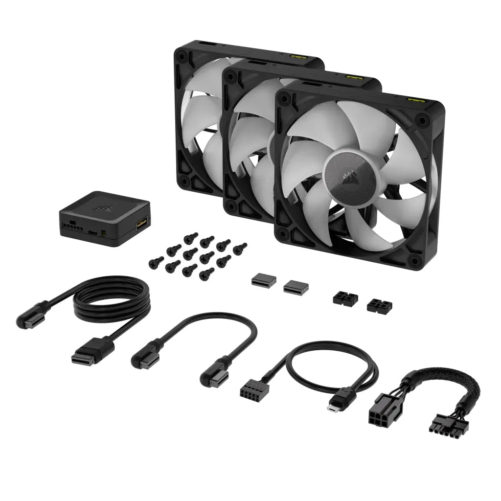 Corsair iCUE LINK RX120 RGB, Fan, 12 cm, 400 RPM, 2100 RPM, 36 dB, 73.5 cfm