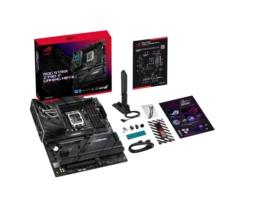 ASUS ROG STRIX Z790-F GAMING WIFI II, Intel, LGA 1700, Intel® Celeron®, Intel® Pentium® Gold, Intel® Core™ i3, Intel® Core™ i5, Intel® Core™..., LGA 1700, DDR5-SDRAM, 192 GB