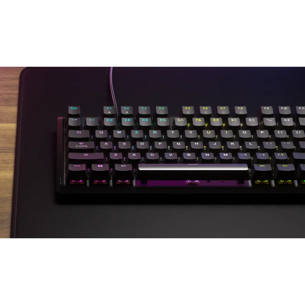 Corsair K70, Full-size (100%), Wired, USB, Mechanical, Black