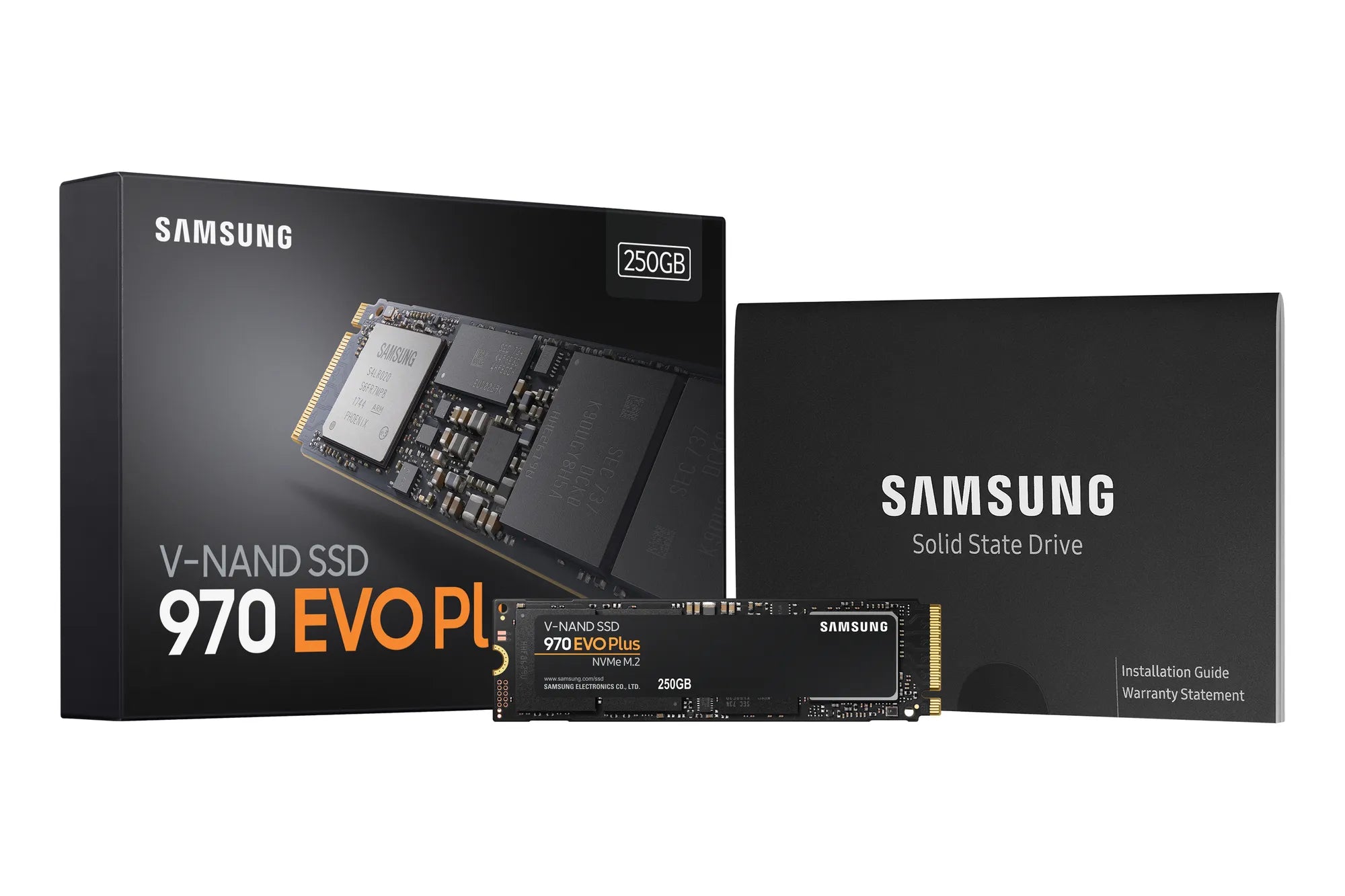 Samsung 970 EVO Plus, 250 GB, M.2, 3500 MB/s